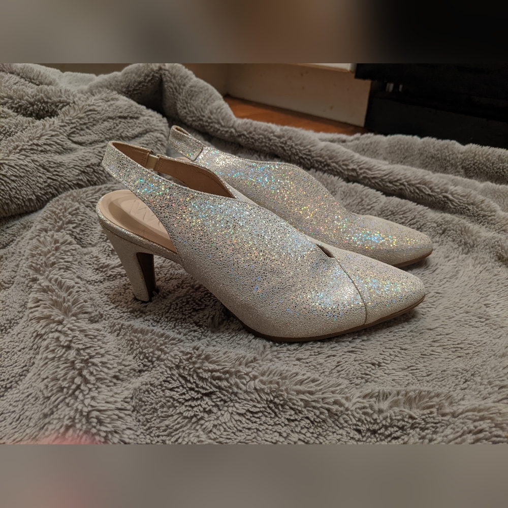 Womders Plata glittering shoe